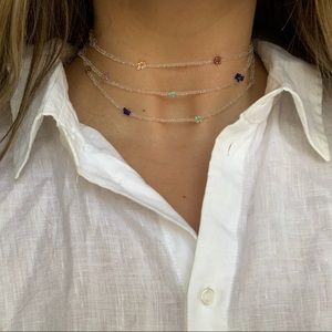 Layered Daisy Necklace